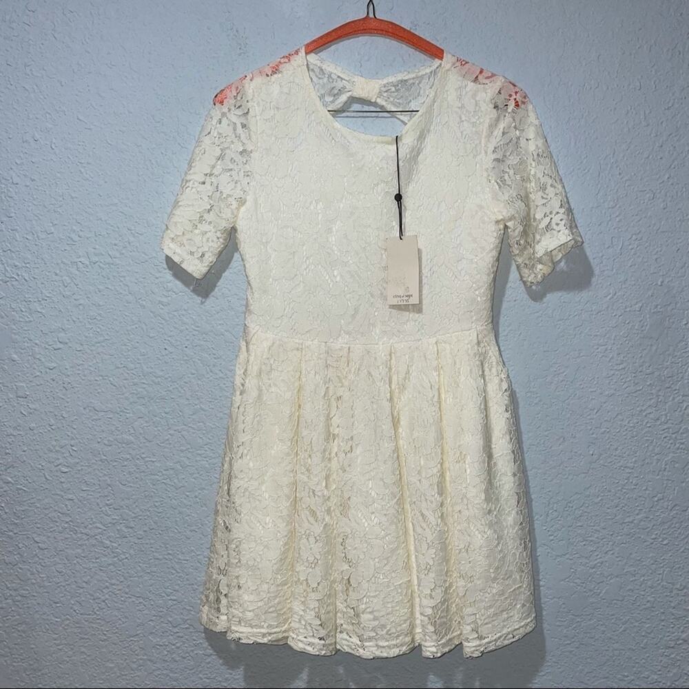 NWT Cinq A Sept Floral Lace Riley Dress in Ivory Size 2